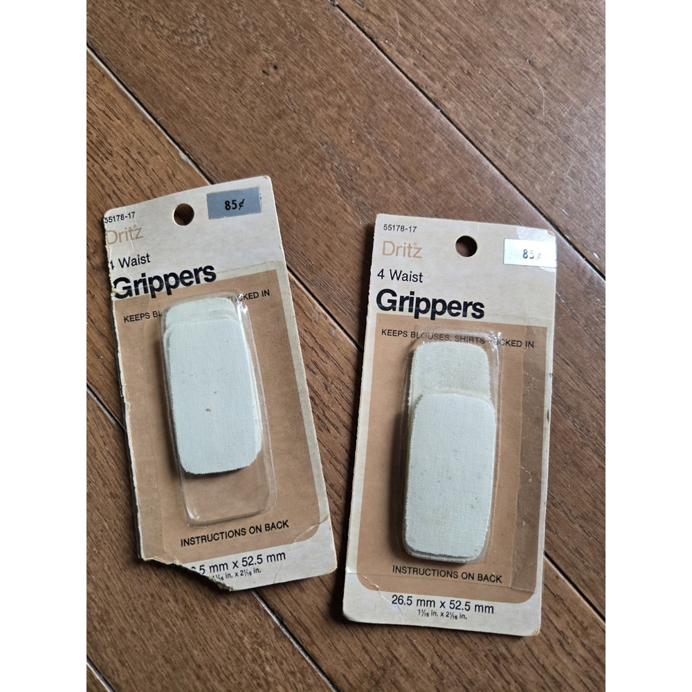 2 Pack Dritz Waist Gripper 4 Count Clothes Accessories Mending Repair Fixing VTG